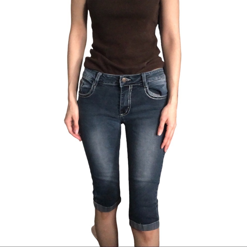 Vintage True Religon Bermuda Jean Shorts